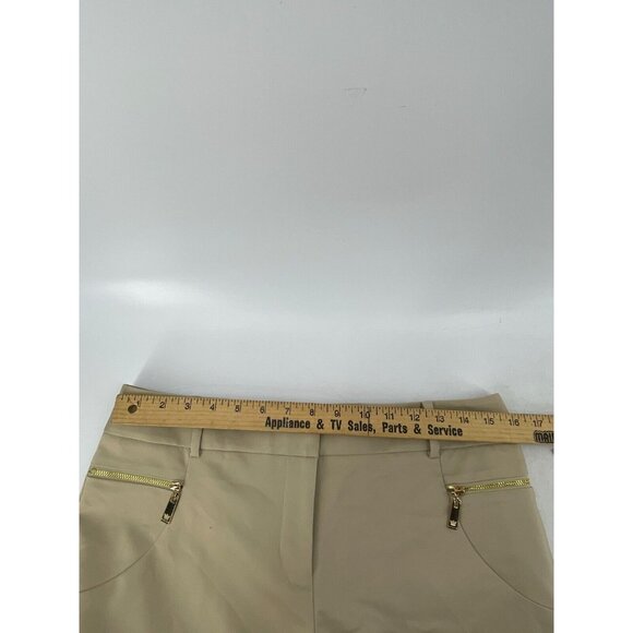 NWT Women's Chaus NY Crop Khaki Pants Zipper Pockets Mid Rise Size 6 - Picture 10 of 13